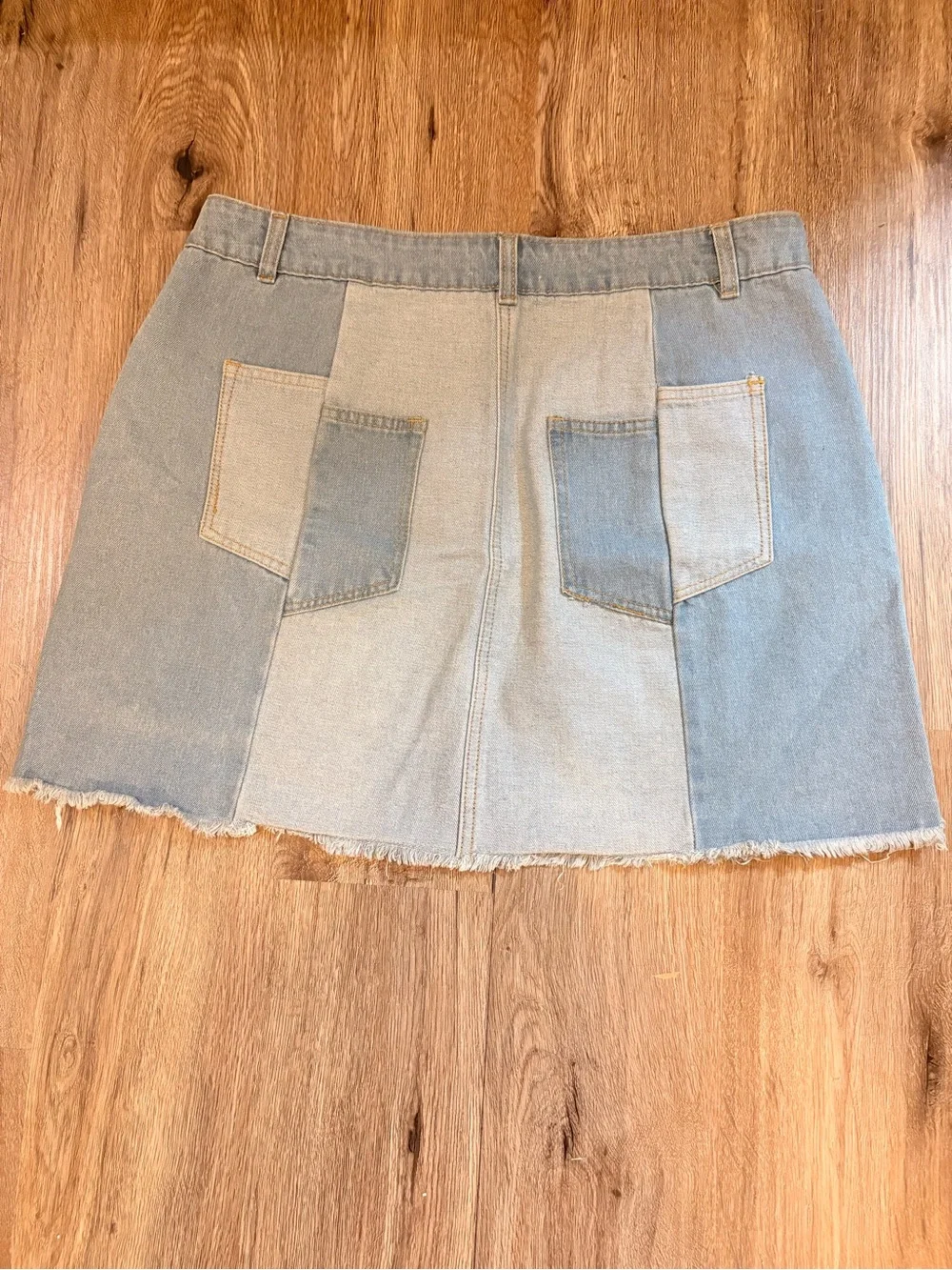 Chelsea & Violet Light Blue Denim Mini Skirt